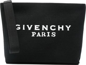 Givenchy Clutch met logo - Zwart