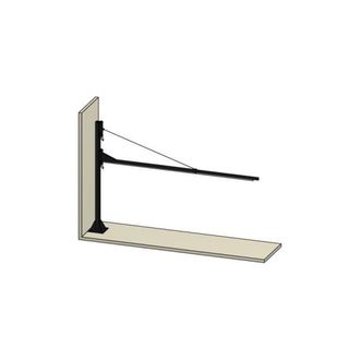 Kemper Brazo Basculante Para Cortinas Y L&aacute;minas, Para Fijar A Una Columna Kemper 2000 Mm