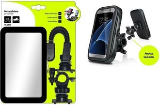 Trade Shop Trade Shop - Portacellulare Smartphone Impermeabile Attacco Per Bici Bicicletta Moto Xc-2663