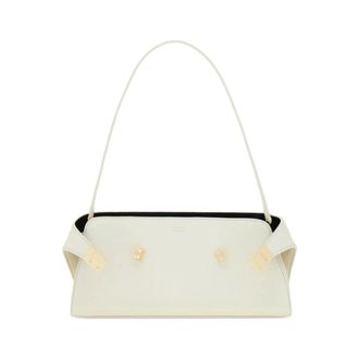 Ferragamo Dames, Tassen, Beige, Maat: ONE Size Leer