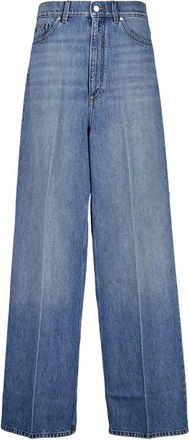 Stella McCartney iconische blauwe jeans met wijde pijpen