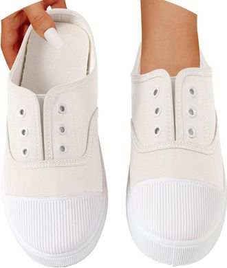 Generic Canvas Shoes Womens Fabric Shoes Womens Canvas Trainers Fabric Trainers Casual Shoes Walking Shoes Summer Boat Shoes Low Shoes Loafer Slip On Flat Sho