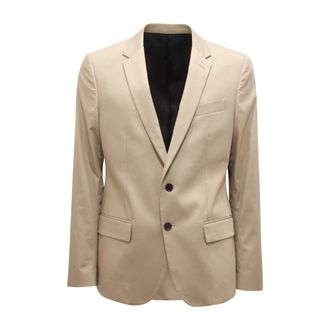 Dondup Formal Blazers, male, Beige, Size: M Giacca Cotton/Silk Jacket