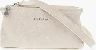 Givenchy Hammered Leather Shoulder Bag PANDORA with Silver-Effect Logo Givenchy