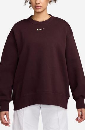 Nike Phoenix Fleece Oversize Crewneck Sweatshirt in 652 Bgycrh/sail at Nordstrom, Size Xx-Large