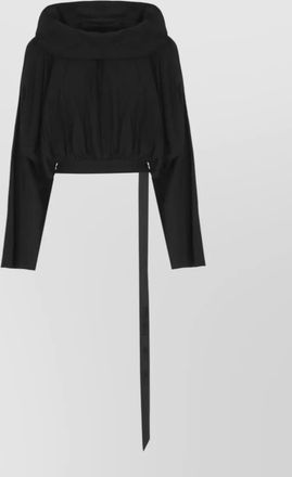 Rick Owens cotton oversized hooded sweatshirt