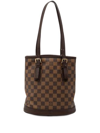 Louis Vuitton 1998 Damier Ebene Marais bucket bag - Bruin