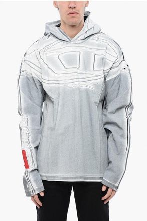 Diesel RED TAG Lightweight Coated Cotton T-OX-HOOD-LS Hoodie size L