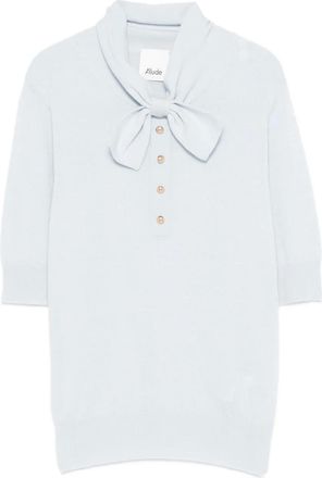 Allude Polo con fiocco - Blu