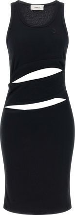 Coperni Black Organic Cotton Short Womens Dress
