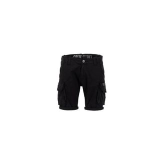 Alpha Industries Slim Fit Cargo Shorts - Heren - Korte Broeken - Zwart - W34 - Katoen - Korte Broeken