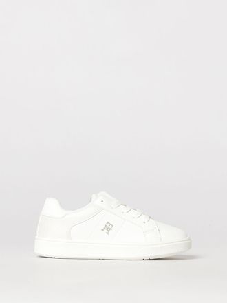 Tommy Hilfiger Boys Low-Top Leather and Faux Leather Trainers with Logo