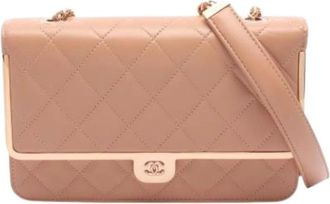 Chanel Pre-owned Matelasse Handbag - Dames - Vintage Schoudertas - Roze - ONE Size - Leer - Vintage