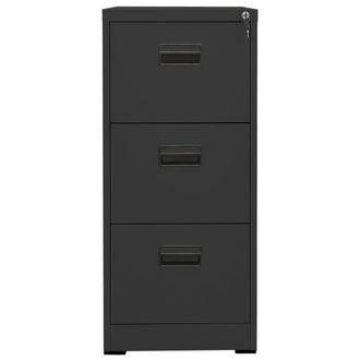 Berkfield Home Filing Cabinet Anthracite 46x62x102.5 cm Steel in Dark Grey