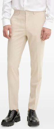 HUGO BOSS plain-front trousers - Neutrals