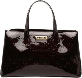 Louis Vuitton Pre-owned Wilshire PM - Dames - Vintage Handtas - Paars - ONE Size - Leer - Vintage