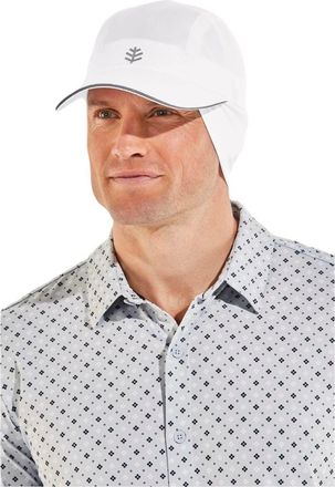 Coolibar Fitness Cap with Ear Coverage - UPF 50+ Sun Protection - Emmet in White at Nordstrom, Size Xx-Large