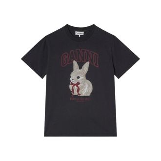 Ganni Dames, Tops, Grijs, Maat: XS Katoen