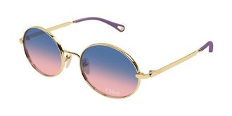 Chloé CH0326S 003 Womens Sunglasses Gold Size 55