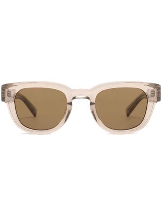 Saint Laurent Eyewear Occhiali da sole con stampa - Toni neutri