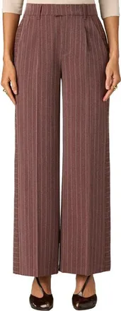 Wit & Wisdom Skyrise Pleated Wide Leg Pants in Rose Taupe White at Nordstrom, Size 10