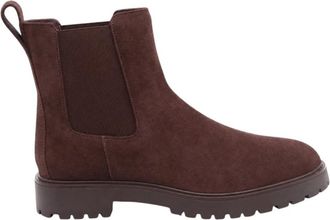 Ralph Lauren Suede Chelsea Boot - Dames - Chelseaboots - Bruin - 38 EU - Leer - Schoenen