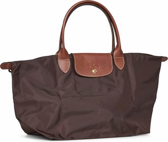 Longchamp Womens Handbag Le Pliage Original L Mocha Brown Polyamide Handbags Hand Bags
