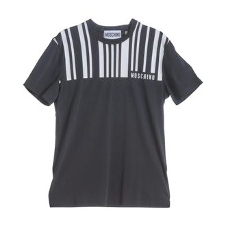 Moschino T-Shirts, male, Black, Size: XL Heritage Barcode T-shirt