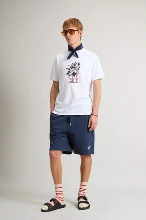 Woolrich T-Shirt - Heren - T-shirts - Wit - S - Katoen - Tops