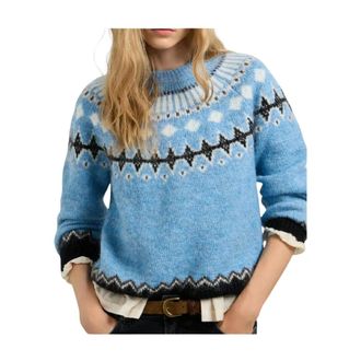 Pepe Jeans London Truien & Vesten, Dames, Blauw, S, Trui met ronde hals