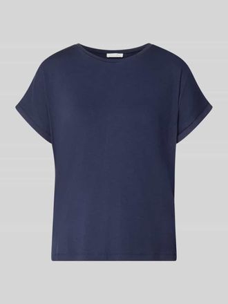 Christian Berg T-Shirt aus Viskose-Mix mit Rundhalsausschnitt in Dunkelblau, Gr&ouml;&szlig;e XXL