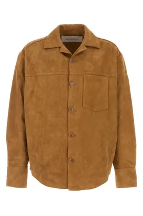 Ami Ami Camel Suede Oversize Shirt