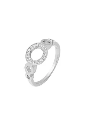 Lucy Quartermaine Multi Halo Ring in Sterling Silver at Nordstrom, Size 5.5