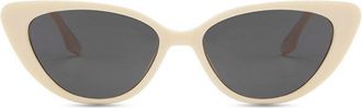 Generic Womens Commuter Driving Sunglasses Outdoor Vacation Mens Sun Glasses(Beige)