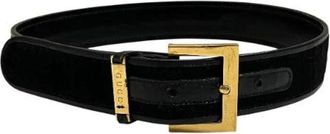 Gucci Pre-owned Calf Hair Belt - female - Gucci Vintage - Vintage Belts - Black - ONE SIZE - Pre-owned