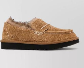 UGG ellis suede loafers slip on rubber sole
