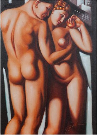 Biscottini International Biscottini - Cuadro &Oacute;leo Sobre La Tela Pintado A La Mano