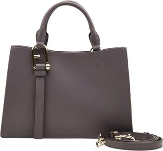 Furla Nuvola Grijze Handtas - Dames - Handtassen - Bruin - ONE Size - Leer - Tassen