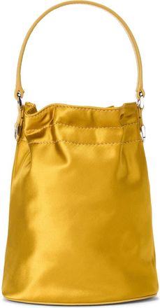 Staud Lila Satin Mini Bucket Bag in Goldenrod at Nordstrom