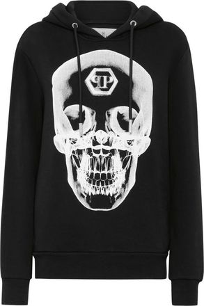 Philipp Plein Dames, Sweatshirts & Hoodies, Zwart, Maat: XL Katoen