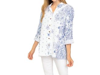Habitat Chathan Floral Shirt In Twilight