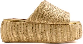 Simon Miller Sandali slides metallizzati - Oro