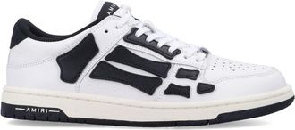 Amiri Witte Zwarte Sneakers Skel-top Laag - Dames - Sneakers - Wit - 38 EU - Schoenen