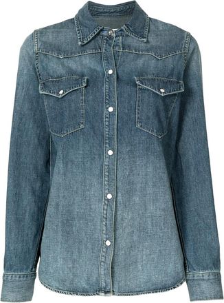 Nili Lotan Classic-collar Denim Shirt