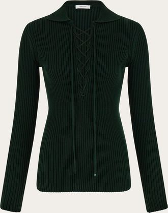 Ferragamo Donna Maglia con string Verde