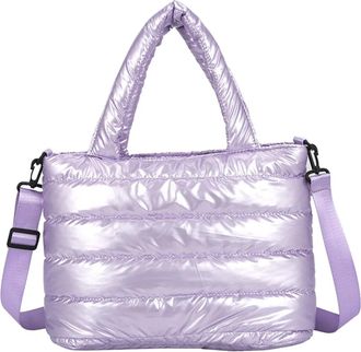 Generic Women Winter Handbags Mobile Space Glossy Female Down Bags Cotton-padded Jacket Shoulder Handbag Cheap Items 2025 Christmas(P)