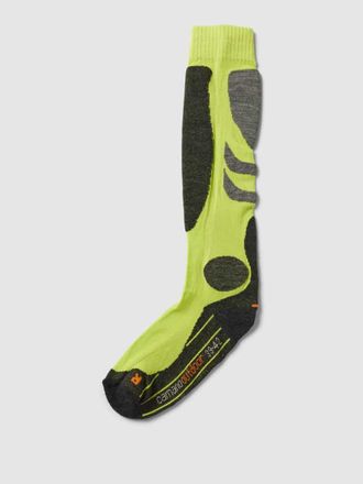 Camano Kniestr&uuml;mpfe mit Woll-Anteil im 2er-Pack in Neon Gelb, Gr&ouml;&szlig;e 43-46