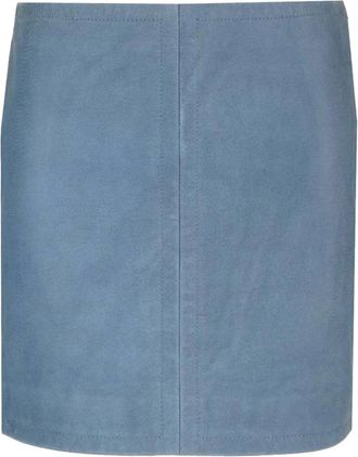 Stand Studio Stand Studio, Rokken, Dames, Blauw, S, Leer, Leren Mini Rok