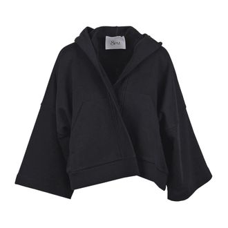 8pm Hoodies, female, Black, Size: XS Felpa Tokio