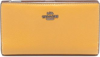 Coach Leather Slim Zip Wallet